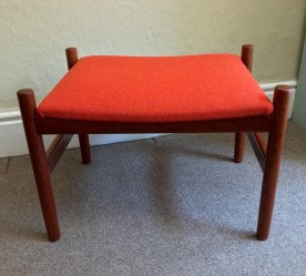 Danish Teak Footstool by Hugo Frandsen